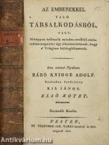 Az emberekkel való társalkodásról I-III.
