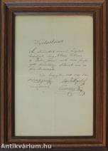 Clair Vilmos becsületsértési ügyéről szóló nyilatkozat. Kelt: Pozsony, 1880 szeptember 2-án.