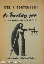 Az Imrédy-per (A borítót Rohonyi Károly tervezte.)