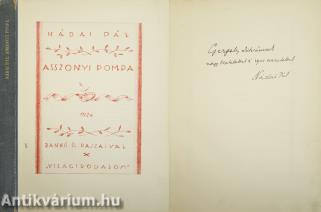 Asszonyi pompa (dedikált példány)