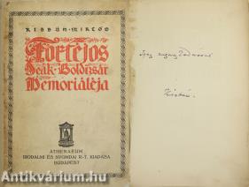 Fortéjos Deák Boldizsár Memoriáléja (dedikált példány)