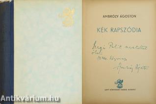 Kék rapszódia (dedikált példány)