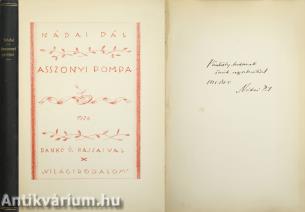 Asszonyi pompa (dedikált példány)