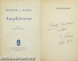 Amphitryon (Németh Antal színházigazgatónak Szabó Lőrinc által dedikált példány)