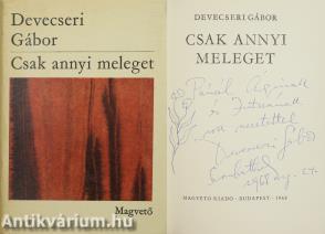 Csak annyi meleget (rajzos dedikált példány)