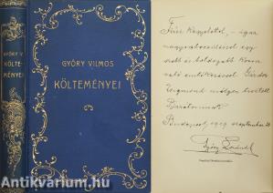 Győry Vilmos költeményei (dedikált példány)
