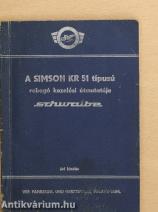 A Simson KR 51 típusú robogó kezelési útmutatója