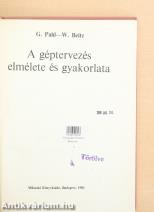 A géptervezés elmélete és gyakorlata