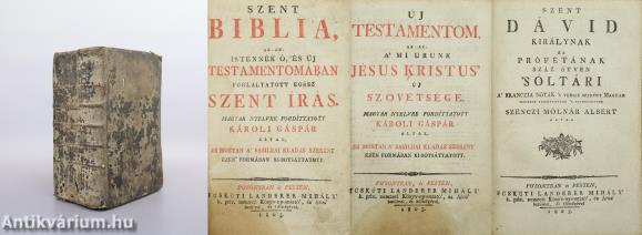 Szent Biblia/Új testamentom/Szent Dávid királynak és prófétának száz ötven 'sóltári