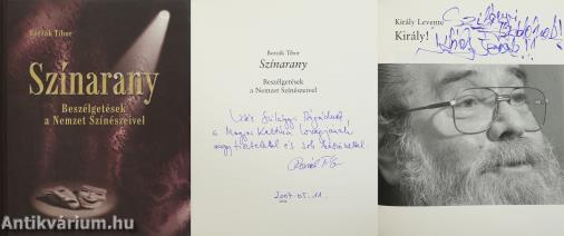 Színarany (Borzák Tibor, Király Levente által kétszeresen dedikált példány)