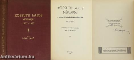 Kossuth Lajos Néplapjai (aláírt, számozott példány)
