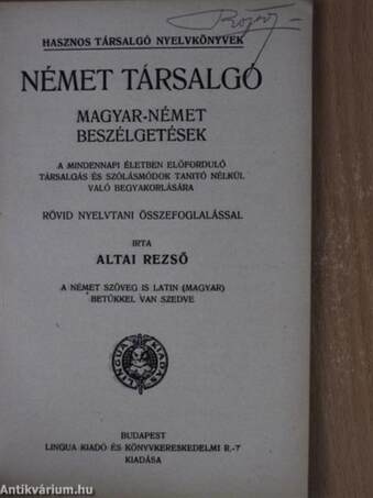 Német társalgó