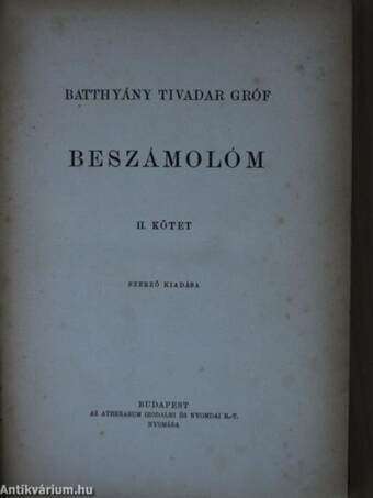 Beszámolóm II.