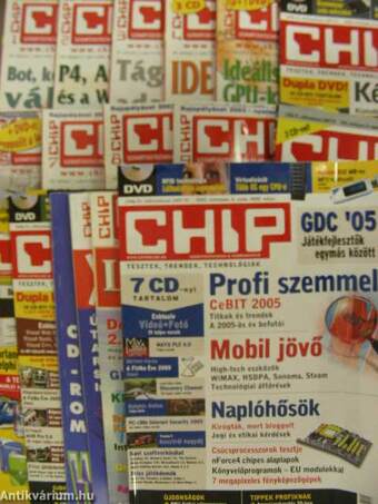 Chip 2002-2006. (vegyes számok) (14 db)/3 db Chip Tár melléklettel