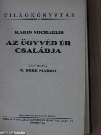 Az ügyvéd úr családja