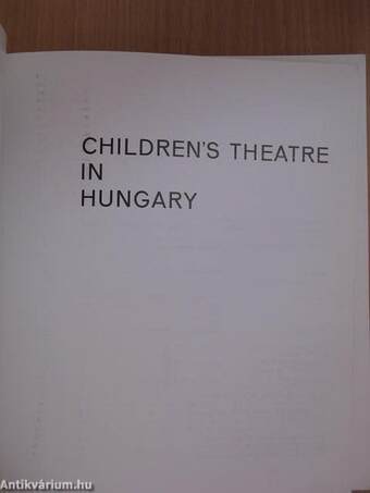 Children's Theatre in Hungary