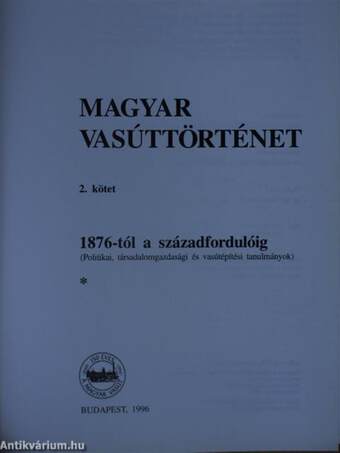 Magyar vasúttörténet 2.