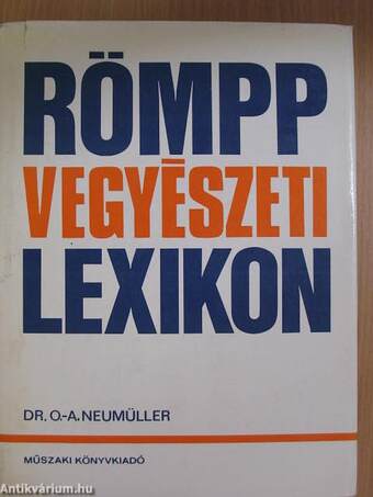 Römpp Vegyészeti Lexikon 1-4.