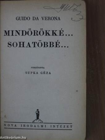 Mindörökké... sohatöbbé...