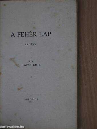 A fehér lap