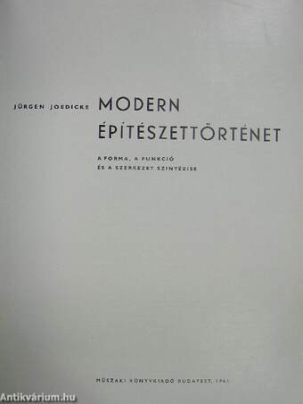 Modern építészettörténet