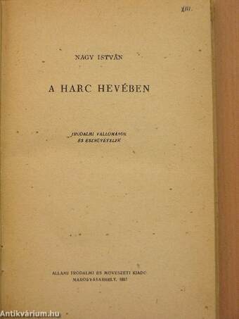 A harc hevében