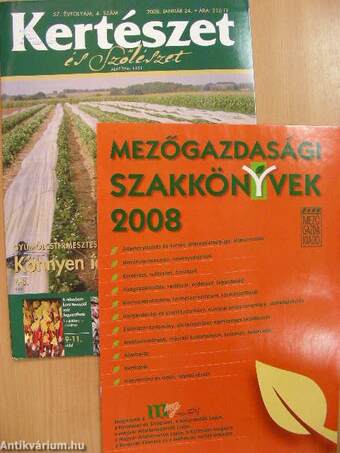 Kertészet és szőlészet 2008. (nem teljes évfolyam)