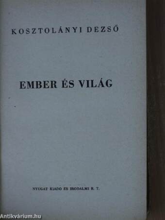 Ember és világ