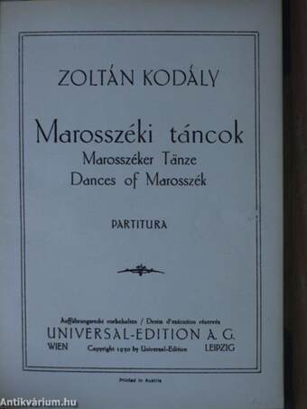 Marosszéki táncok/Galántai táncok