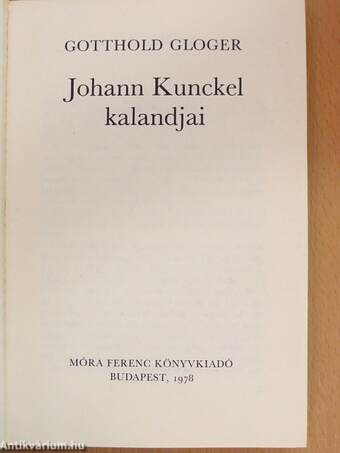 Johann Kunckel kalandjai