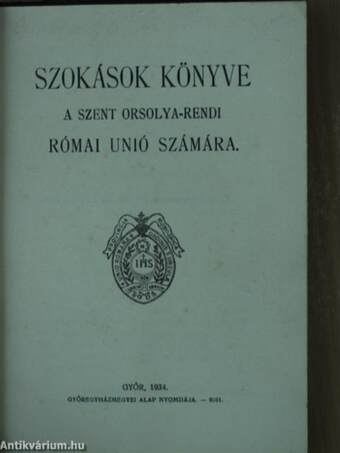 Szokások könyve