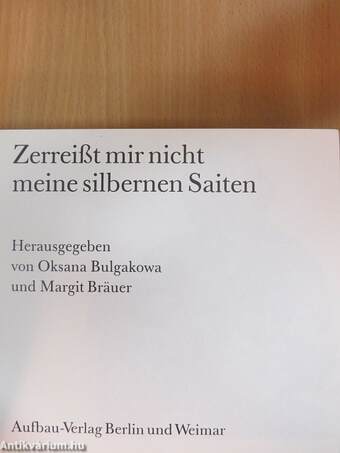 Zerreißt mir nicht meine silbernen Saiten - Hanglemezzel