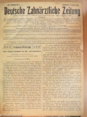 Deutsche Zahnärztliche Zeitung 1915. (nem teljes évfolyam)