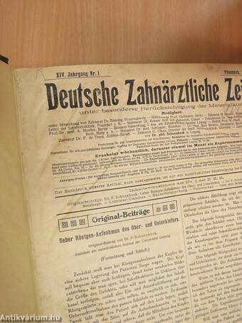 Deutsche Zahnärztliche Zeitung 1915. (nem teljes évfolyam)