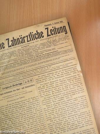 Deutsche Zahnärztliche Zeitung 1915. (nem teljes évfolyam)