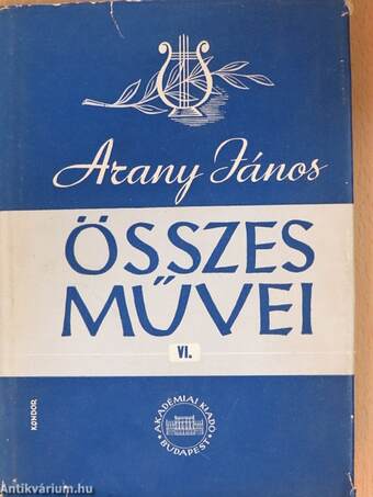 Arany János összes művei VI.