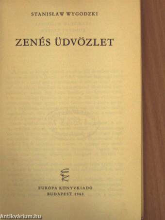 Zenés üdvözlet