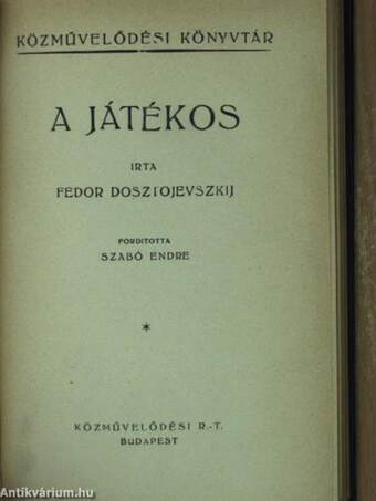 Golyadkin ur hasonmása/A játékos