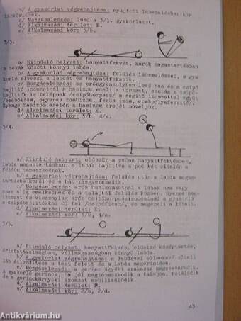 Az iskolai gyógytestnevelés gyakorlatai és mozgáselemzése
