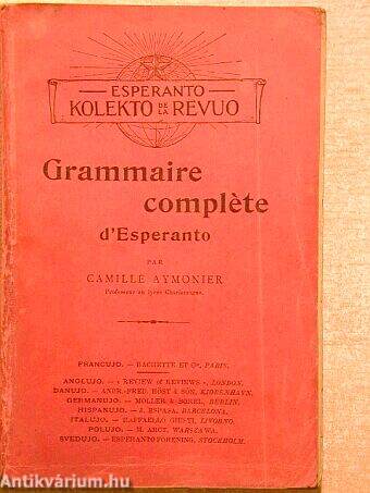 Grammaire compléte d'Esperanto 
