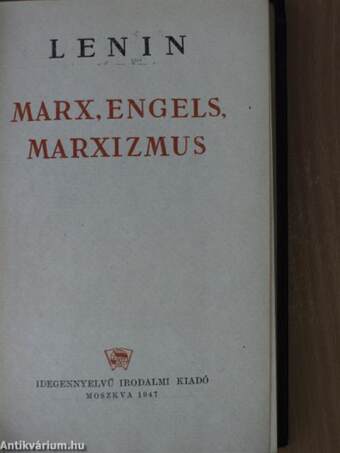 Marx, Engels, marxizmus