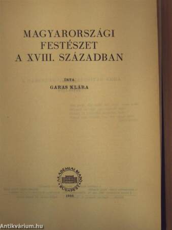 Magyarországi festészet a XVIII. században