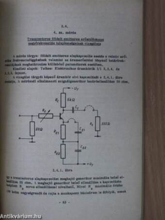 Elektronikus mérések I.