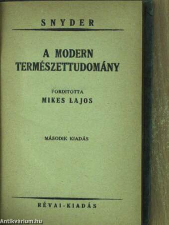 A modern természettudomány