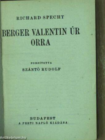 Berger Valentin úr orra