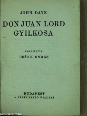 Don Juan lord gyilkosa