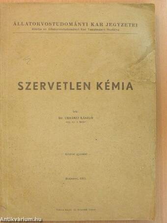 Szervetlen kémia II.