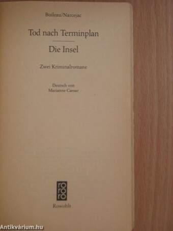 Tod nach Terminplan/Die Insel