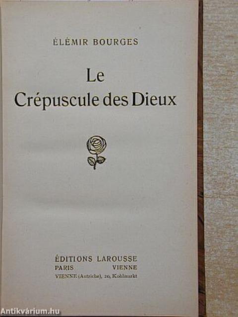 Le Crépuscule des Dieux