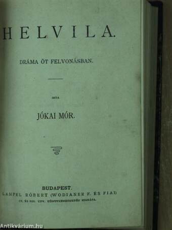 A boszorkány/Lady Windermere legyezője/Helvila/Az úr, az asszony és a baba/A játékos naplója/Változatok a G-húron